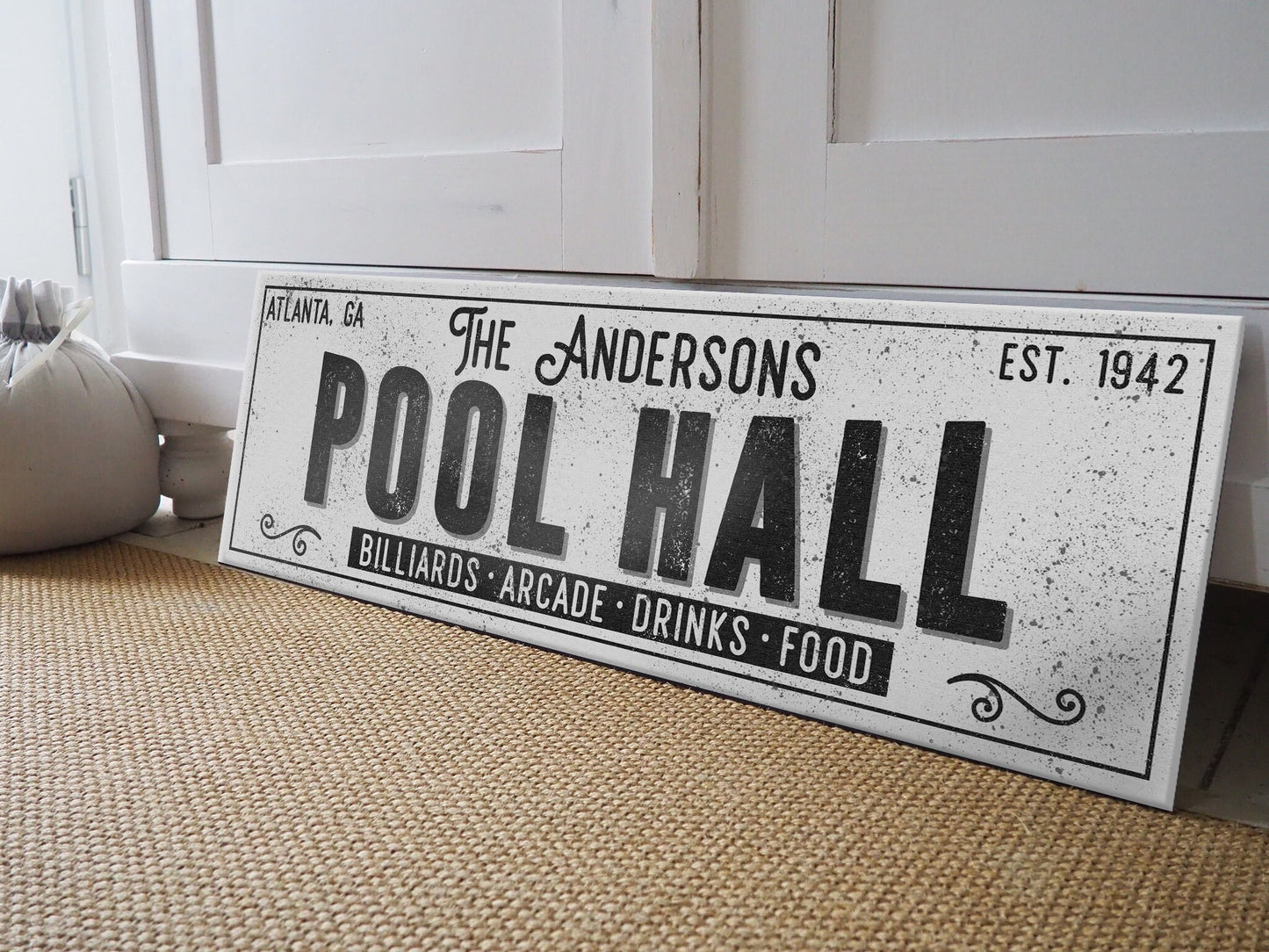 CUSTOM POOL HALL SIGN